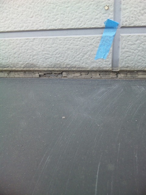 サッシ周りの目地の劣化